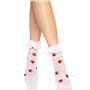 Leg Avenue Strawberry ruffle top anklets