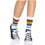 Leg Avenue Pride crew socks Rainbow