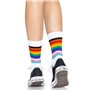 Leg Avenue Pride crew socks Rainbow