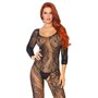 Бодистокинг Leg Avenue Swirl Lace Bodystocking One size Black (SO8617)