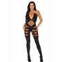 Бодистокинг Leg Avenue Illusion halter bodystocking Black One size (SO8619)