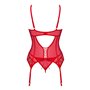 Корсет Obsessive Ingridia corset & thong XS/S