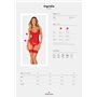 Корсет Obsessive Ingridia corset & thong XS/S