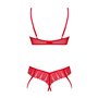Комплект Obsessive Ingridia 2-pcs crotchless set XS/S