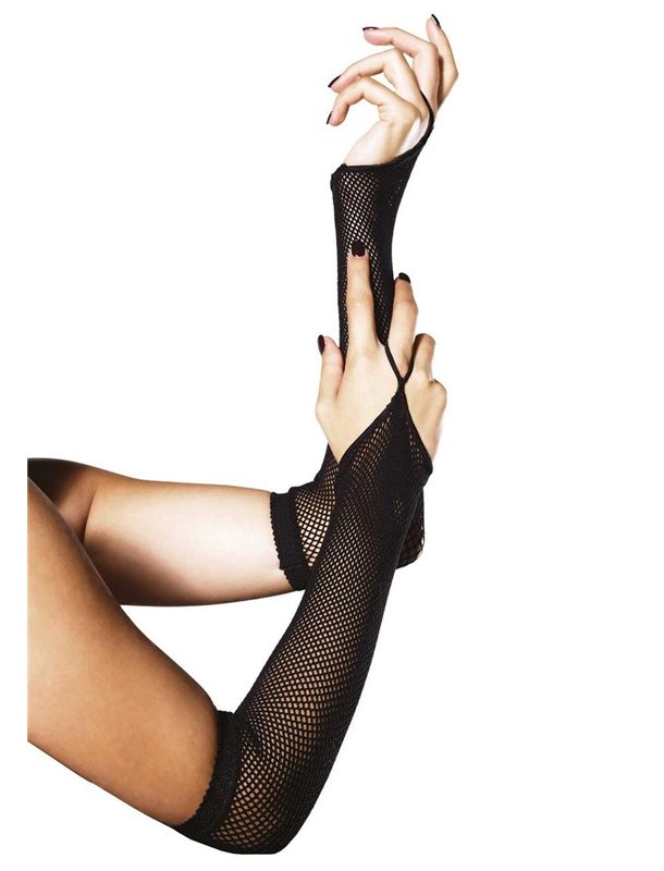 Перчатки Leg Avenue Fishnet Arm Warmers black