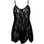 Пеньюар Leg Avenue Rose Lace Flair Chemise Black One Size