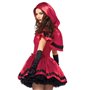 Костюм красной шапочки Leg Avenue Gothic Red Riding Hood L платье и накидка (SO9124)