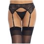 Пояс для чулок Leg Avenue Rhinestone garterbelt Black One Size