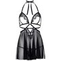 Пеньюар Leg Avenue Lace and mesh babydoll & panty Black M