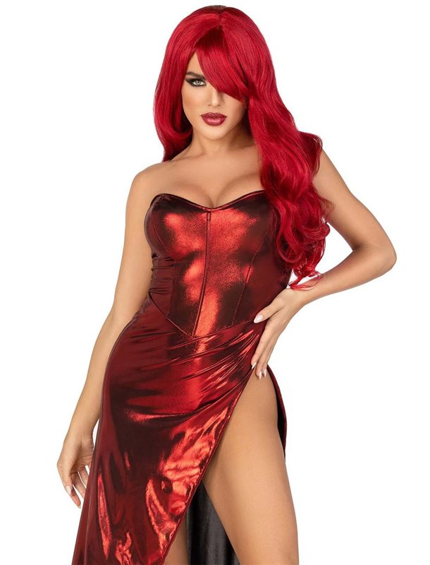Платье Leg Avenue Shimmer bodysuit with skirt L