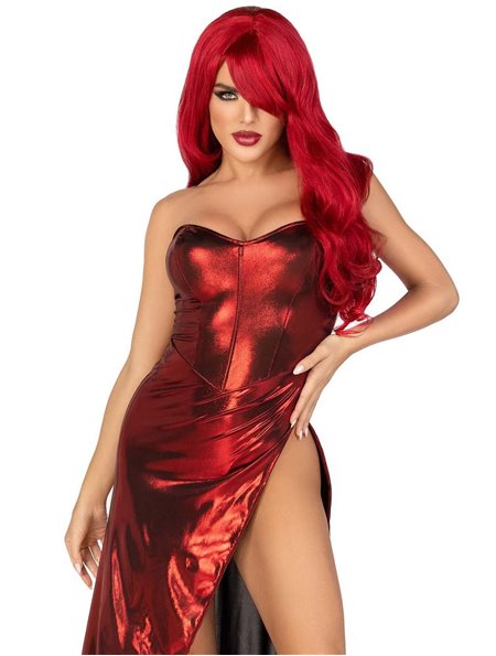 Платье Leg Avenue Shimmer bodysuit with skirt L