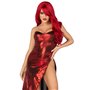 Платье Leg Avenue Shimmer bodysuit with skirt L