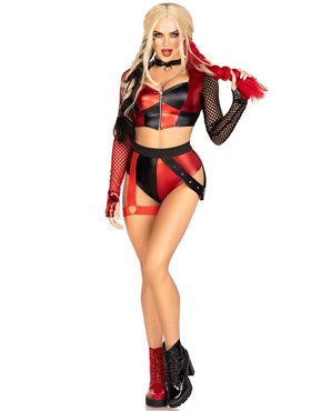 Костюм Leg Avenue Crime Spree Sweetie Costume XS кроп-топ и шорты (SO9203)