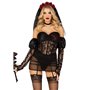 Эротический костюм черной невесты Leg Avenue Heartbreak Bride M