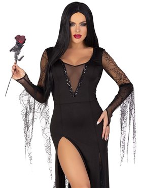 Эротический костюм Мортиши Аддамс Leg Avenue Sexy Spooky Morticia M