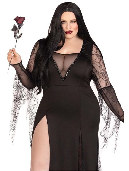 Эротический костюм Мортиши Аддамс Leg Avenue Sexy Spooky Morticia 1X-2X