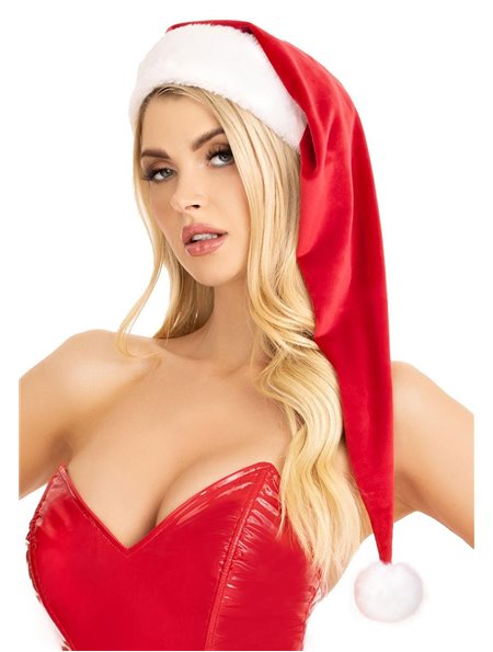 Шапка Санты Leg Avenue Long velvet plush Santa hat (SO9233)