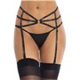 Пояс для чулок Leg Avenue Rhinestone garterbelt Black One Size