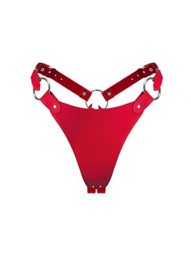 Трусики из натуральной кожи Feral Feelings - String Bikini Red