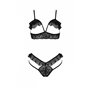 Комплект DOLLY SET WITH OPEN BRA black S/M Passion
