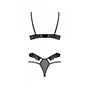 Комплект DOLLY SET WITH OPEN BRA black XXL/XXXLPassion