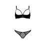 Комплект MARINA SET WITH OPEN BRA black S/M - Passion