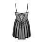 Пеньюар и трусики Obsessive Chemeris babydoll & thong XS/S
