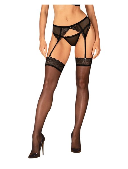 Чулки Obsessive Chemeris stockings XS/S