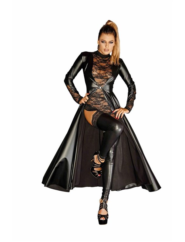 Платье Noir Handmade F128C Powerwetlook gown coat - M