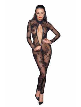 Бодистокинг Noir Handmade F237 Long tulle overall - L