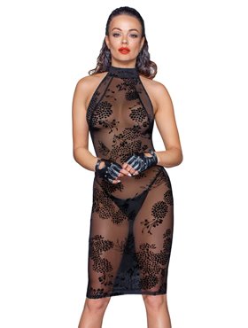 Платье Noir Handmade F240 Midi tulle dress with velvet straps - 3XL