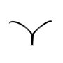 Трусики Noir Handmade P008 Powerwetlook panty with gold clasp - S