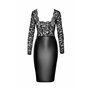 Платье Noir Handmade F295 Euphoria lace and wetlook midi dress - 3XL