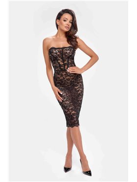 Платье Noir Handmade F301 Catalyst lace up midi dress - XL