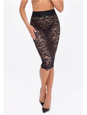Юбка Noir Handmade F302 Ambivalence lace up midi skirt - XL