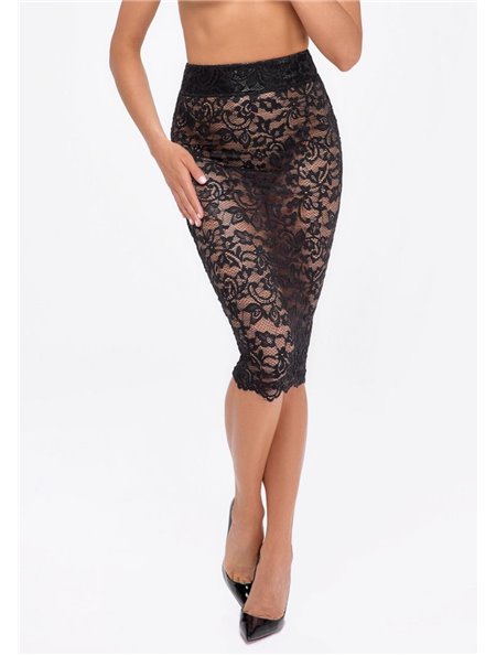 Юбка Noir Handmade F302 Ambivalence lace up midi skirt - XL
