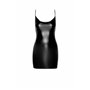 Платье Noir Handmade F307 Mirage wetlook mini dress with jewelry rhinestone chain - XL