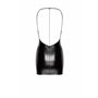Платье Noir Handmade F307 Mirage wetlook mini dress with jewelry rhinestone chain - XL