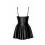 Платье Noir Handmade F308 Dreamer wetlook corset mini dress with front zipper - 3XL