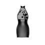 Платье Noir Handmade F311 Eros mini halter dress of flocked mesh and wetlook - L