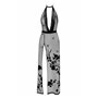 Платье Noir Handmade F312 Divinity long flocked mesh dress with open back - XXL