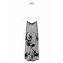 Платье Noir Handmade F312 Divinity long flocked mesh dress with open back - XXL