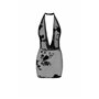 Платье Noir Handmade F313 Mythos mini flocked mesh dress with jewelry rhinestone chain - XXL