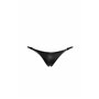 Трусики Noir Handmade P012 Wild crocodile wetlook thong with double opening - M