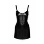 Платье Noir Handmade F320 Starlet wetlook minidress with ring belt - 3XL