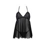 Пеньюар с трусиками Passion KERRIA CHEMISE black L/XL - ECO Passion (SX0488)