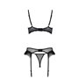 Комплект Passion KERRIA SET WITH OPEN BRA black XXL/XXXL - ECO Passion