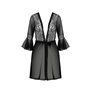 Пеньюар Passion LEAFA PEIGNOIR black L/XL - ECO Passion