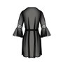 Пеньюар Passion LEAFA PEIGNOIR black L/XL - ECO Passion