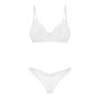 Комплект белья Obsessive Alissium 2-pcs set XS/S белый (SX0603)